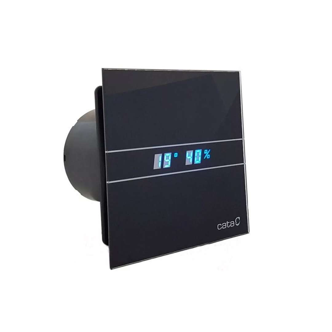Sapho Cata E - Badventilator Axial E-120 Gbth, Mit Automat, 6 W/11 W, Rohr 120 Mm, Schwarz 00901602