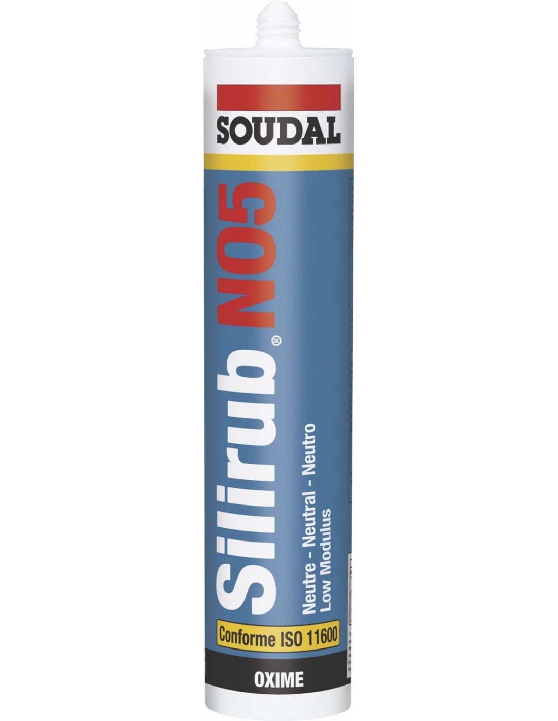Mastic Silicone Silirub N5 Étanchéité Durable Sanitaires - Soudal