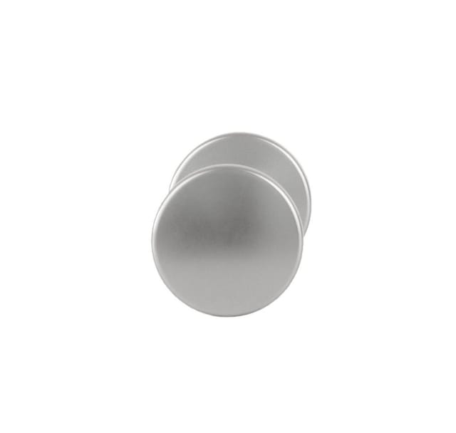 BigDean Türknauf aus Aluminium silber Türbeschlag Drehknopf, Knauf außen, Packung, 1-tlg., Türknauf, Einfacher Türknauf, Katzensicher, Eloxiertes Alumium
