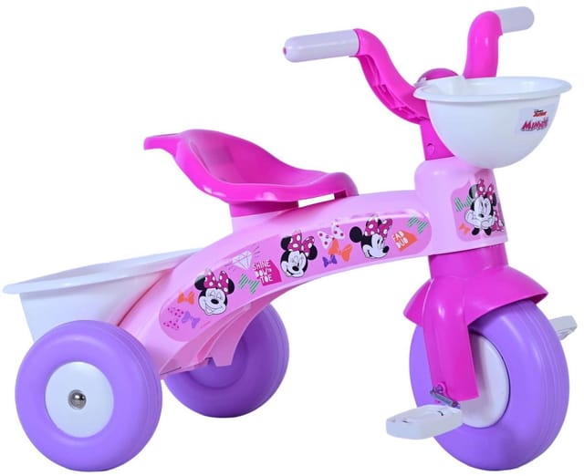 Volare Dreirad Volare Dreirad Disney Minnie für Mädchen in Rosa – von 1 bis 3 Jahren, geeignet von 1 bis 3 Jahre, inklusive Korb für Aufbewahrung