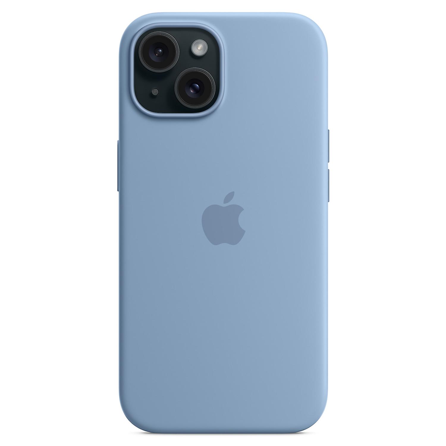 Hülle Für Iphone 15, Kompatibel Mit Magsafe, Aus Kratzfestem Silikon, Hellblau.
