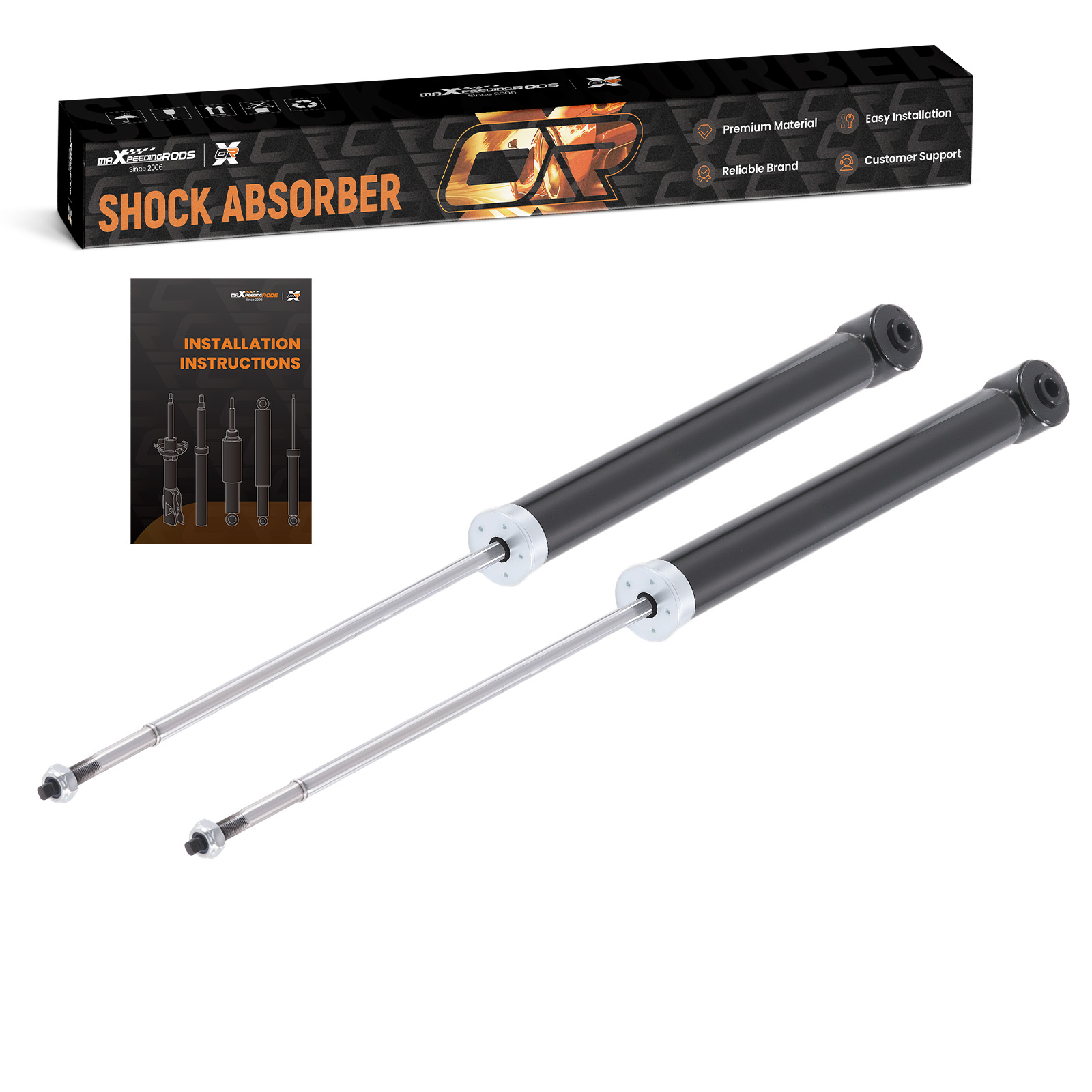 2 Gas-stoßdämpfer Dämpfer Vorne For Mitsubishi Colt Vi/smart Forfour Mn901822