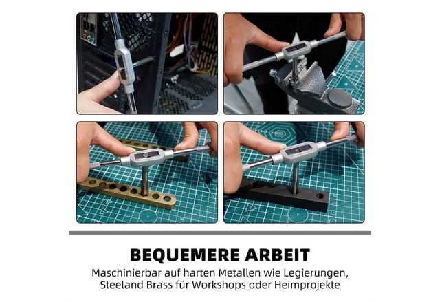 CCLIFE Gewindebohrer M2-M18 Gewindeschneider Satz Gewinde Bohrer Gewindeschneidsatz, 110-tlg.