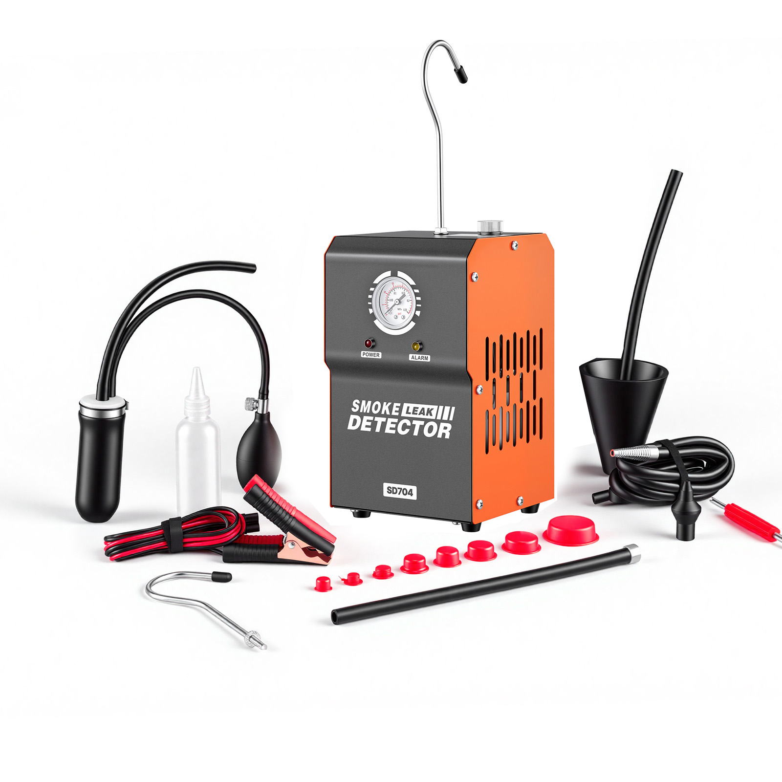 Mophorn Evap-nebelmaschine 12 V Dc Rauchgerät Mit Luftpumpe Und Manometer, Lecksuchgerät Für Autos, Motorräder Und Lkw. Diagnosewerkzeug Zur Lecksuche Mit 1,3–1,6 Bar Druck Für Dichtigkeitsprüfungen