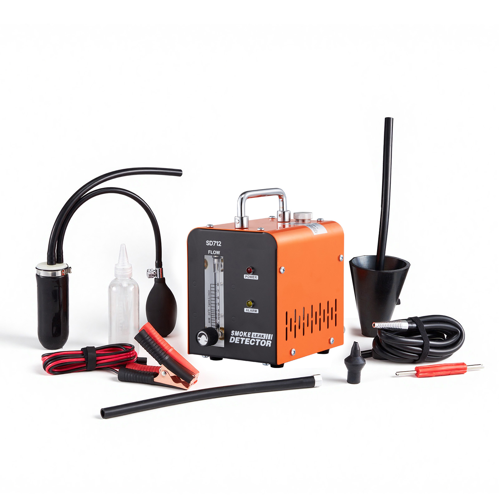 Mophorn Evap Nebelmaschine 12v Dc Rauchgerät Mit Luftpumpe Und Durchflussmesser, Lecksuchgerät Für Autos, Motorräder Und Lkw, 0,07 Bar Rauchmaschine Für Dichtigkeitsprüfung