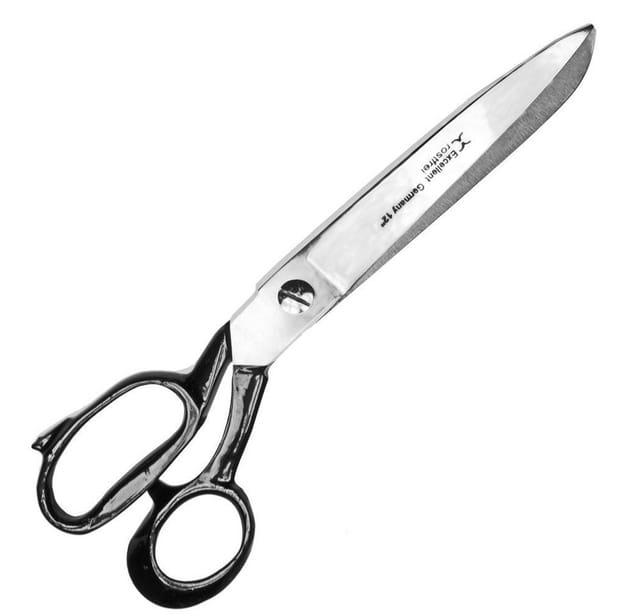 May Stoffscheren Profi-Qualität Schneiderschere, Scharfe Stoffschere, verchromt