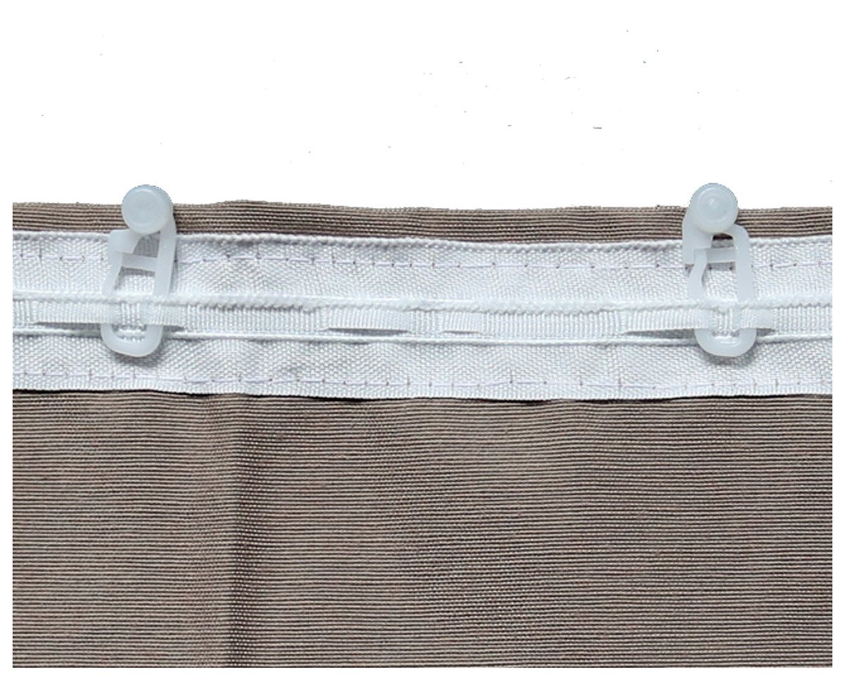 heimtexland Gardinenröllchen Gardinenröllchen Faltenhaken stabil I waschfest, 10x10 mm Innenlauf, (Set, 50-St., mit Faltenlegehaken), 8 mm für Schienensysteme und Gardinenleisten mit Innenlauf Bild 3
