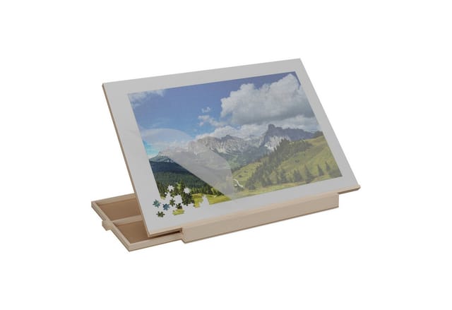 relaxdays Puzzleunterlage Neigbares Puzzlebrett bis 1000 Teile, (1-tlg)