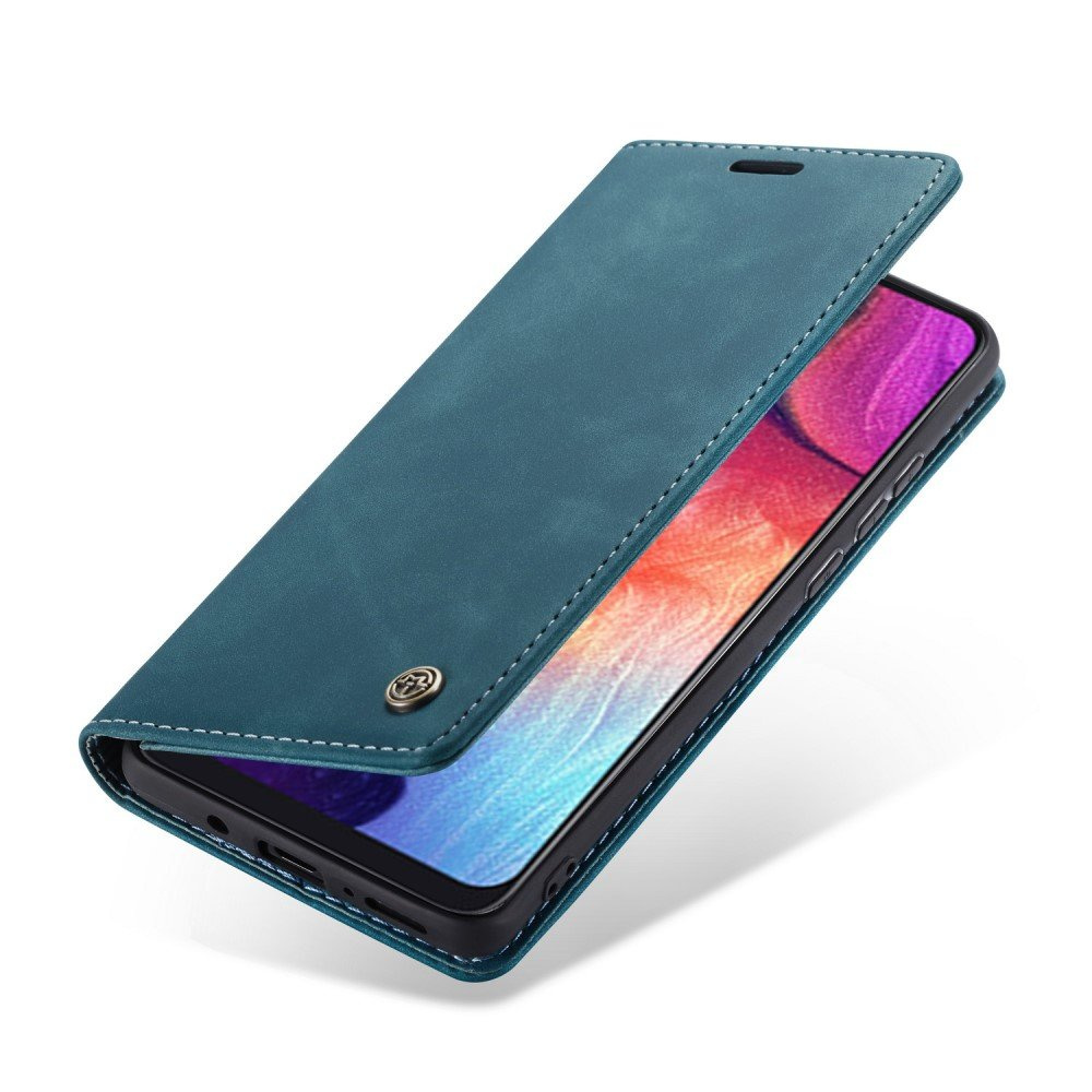 Caseme Schutzhülle Für Samsung Galaxy A50/a50s/a30s, Leder-brieftaschenhülle, Blau