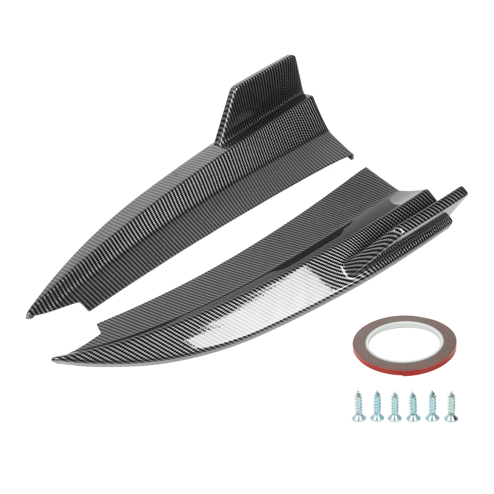 2 Stück Heckstoßstangen-seitendiffusor-lippenspoiler Links & Rechts Für Mercedes-benz C-klasse Coupé C205 Amg Line C43 C63 2015-2021 Carbonfaser-optik.