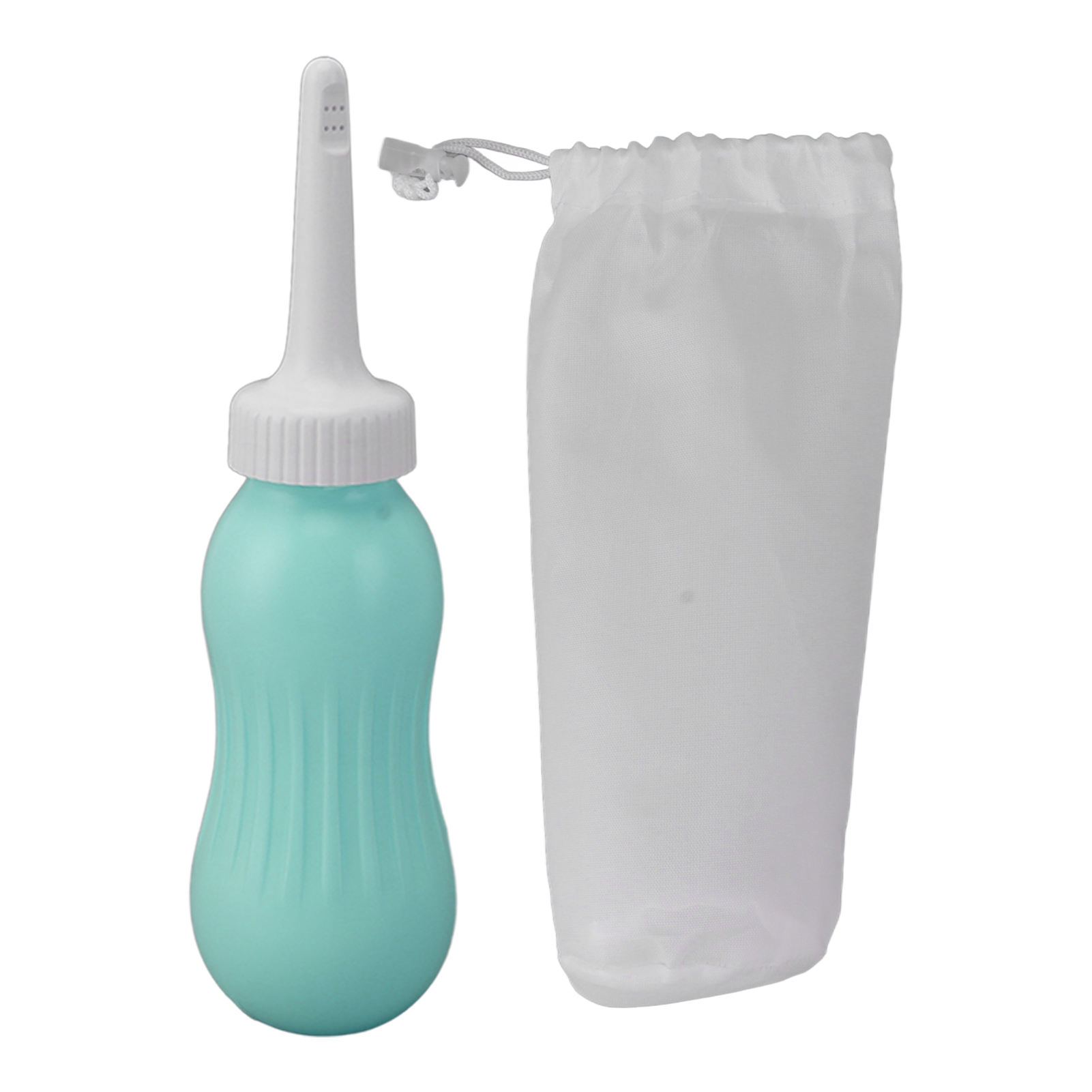 500 Ml Tragbares, Leistungsstarkes Injektions-bidet-spray Mit Silikon-einlaufballon Für Schwangere, Mintgrün.