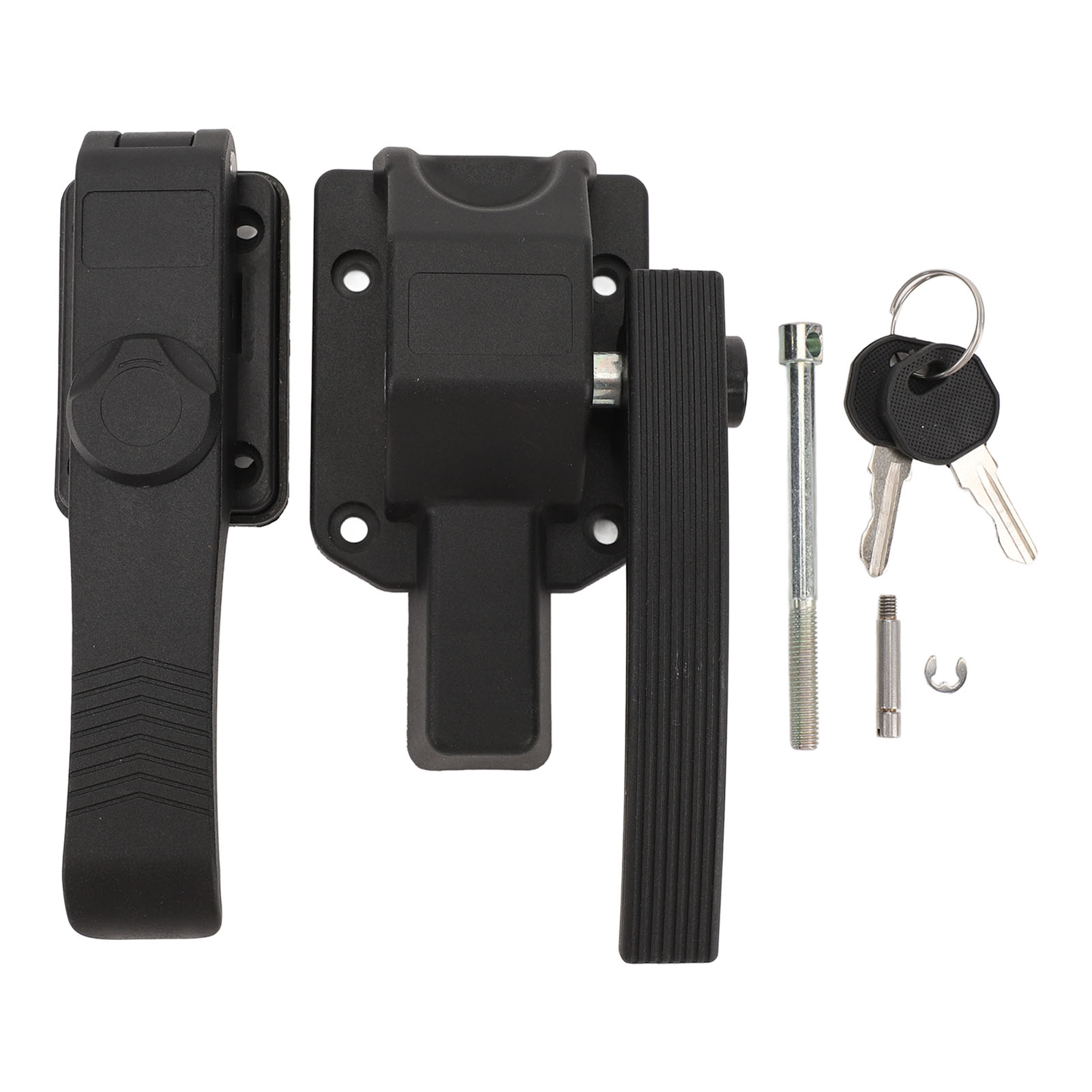 Robustes, Mattschwarzes Moskitonetzschloss Für Wohnmobile, Wohnwagen, Boote Und Yachten Mit Verbessertem Sicherheitsgriff.