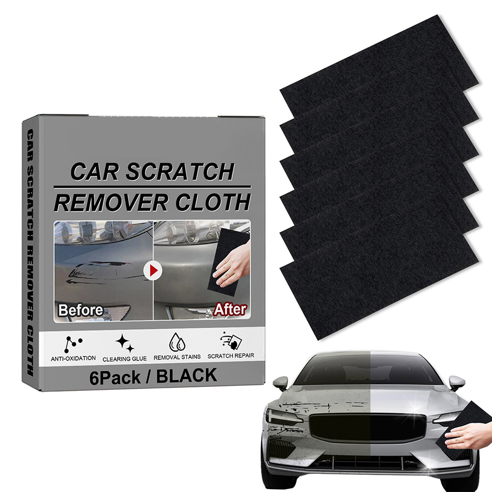 6er-pack Nano-autokratzertücher, Vielseitige Reparatur Von Kleinen Kratzern, Wasserflecken, Lackschäden Und Vogelkot.