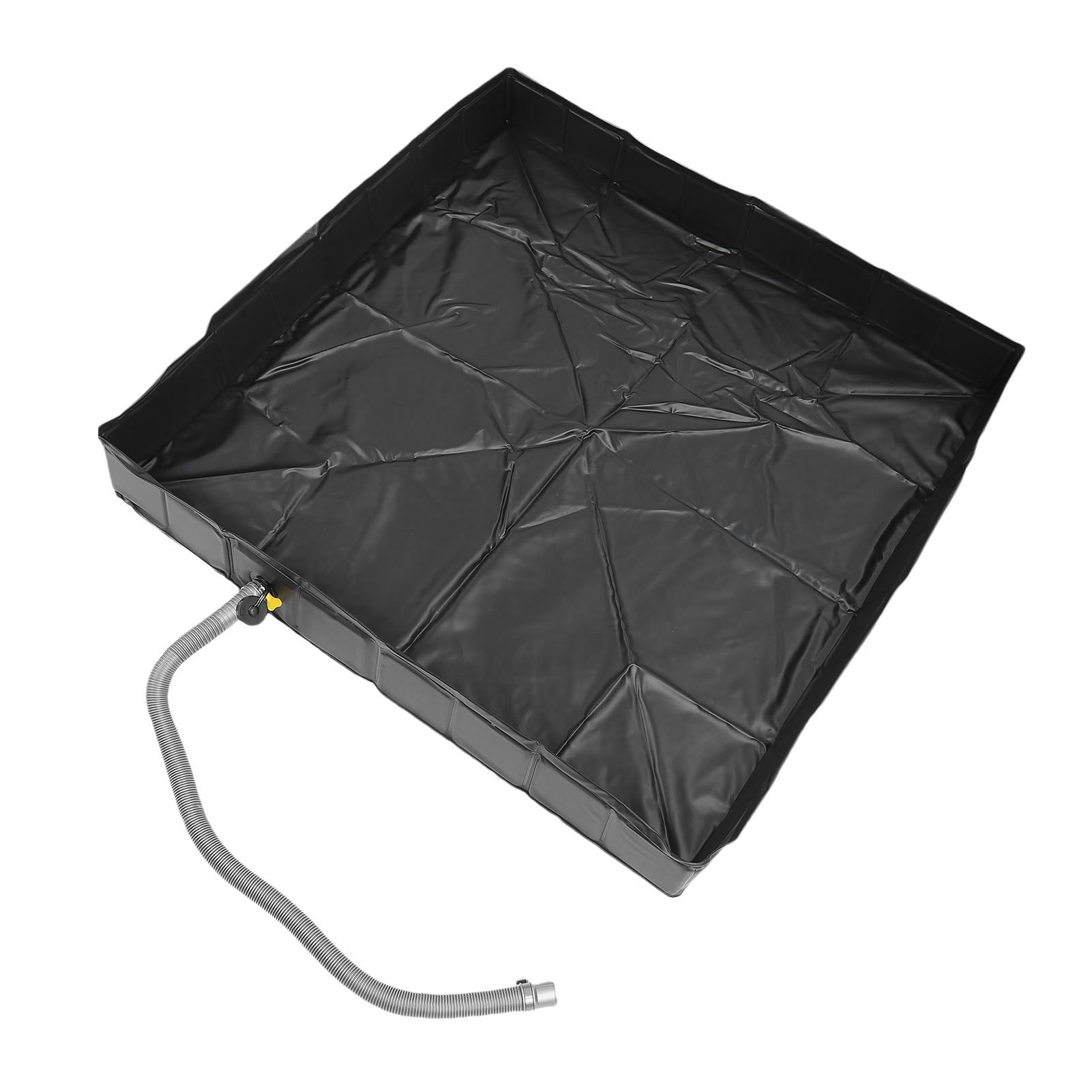 Tragbare Duschwanne (41 X 6 Zoll) Mit 1 M Abflussschlauch, Faltbarer Boden Für Outdoor-camping, Wohnmobil, Wohnwagen, Strand.