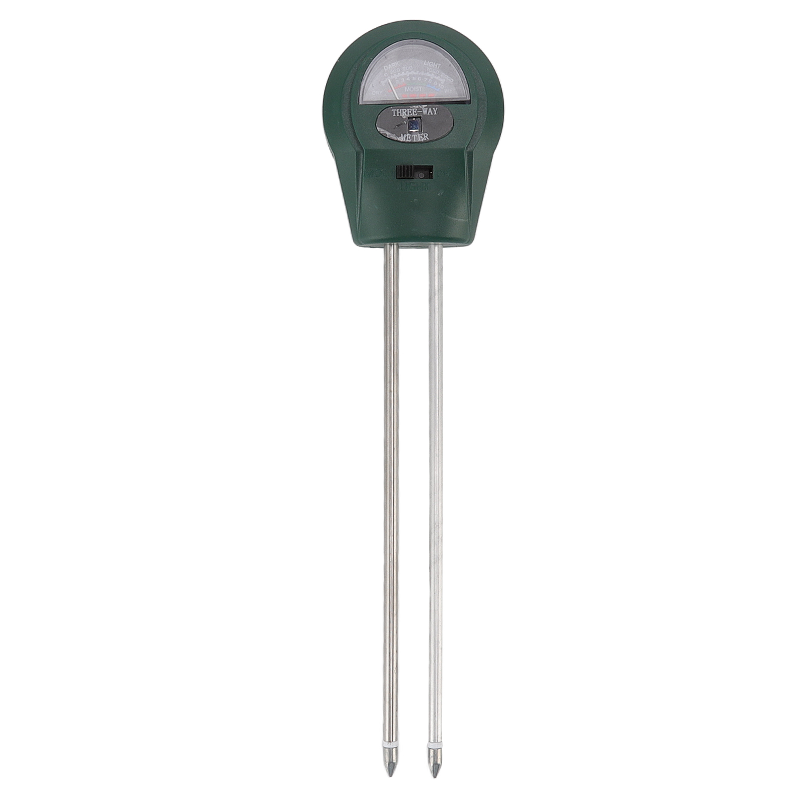 3-in-1 Bodenfeuchtemessgerät Mit Doppelsonde, Sonnenlichterkennung Und Ph-meter Für Gartenbau Und Landwirtschaft.