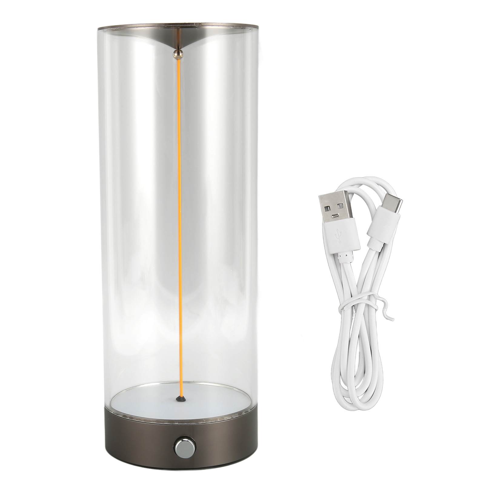 Touch-nachttischlampe Mit Einstellbarer Helligkeit, Usb-ladefunktion, Minimalistische Led-tischlampe Fürs Schlafzimmer, Nachttischlampe L
