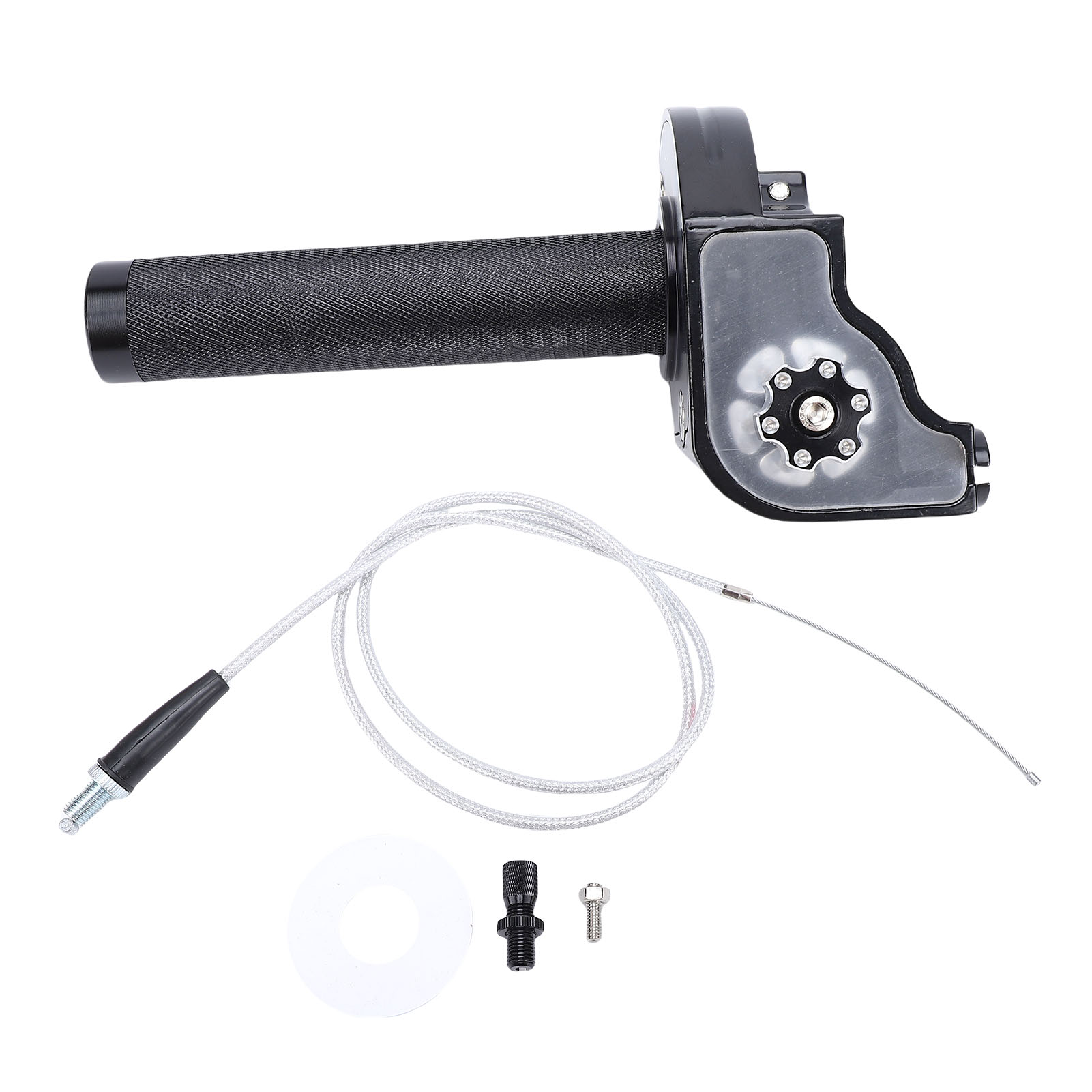 7/8 Zoll (22 Mm) Cnc-gefräster Schnellverstell-gasgriff Aus Aluminiumlegierung Für Motorräder Mit Kabel, Ersatz Für Klx Cr Crf Exc Xr Crf50 Crf230 50 110 125 230 250, Schwarz.