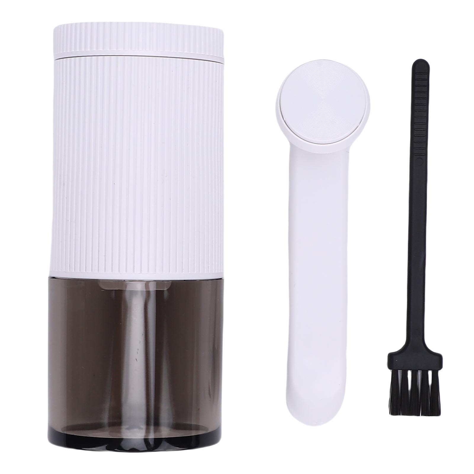 Tragbare, Handbetriebene Kaffeemühle Mit Einstellbaren Mahlgraden, Ideal Für Zuhause, Reisen Und Das Büro. Weiß.
