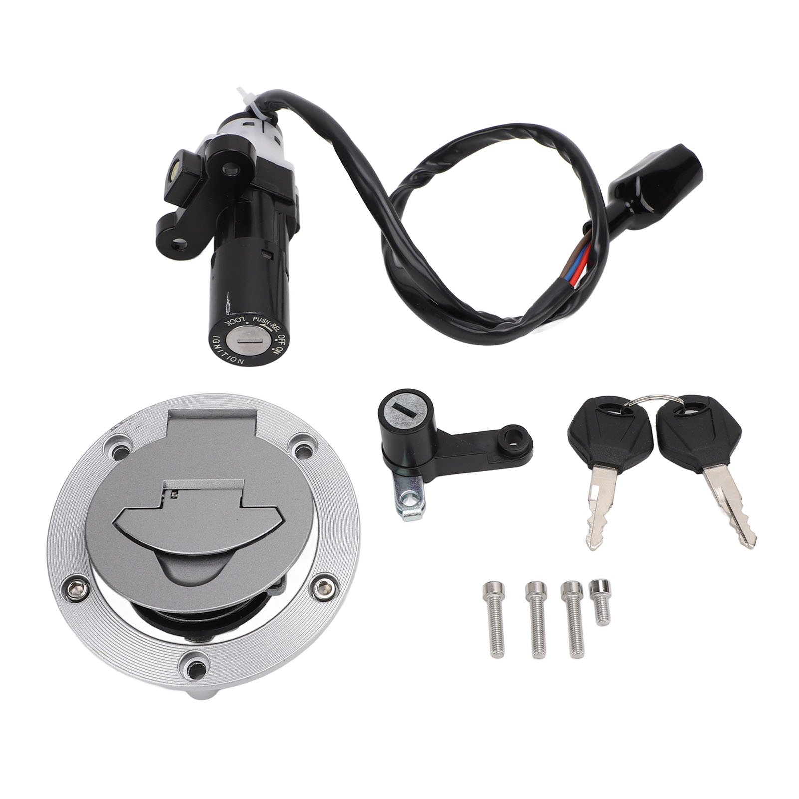 Professionelles Zündschloss-set Aus Aluminiumlegierung, Tankdeckel, Helmschloss Für Yzf-r3 2015-2018.