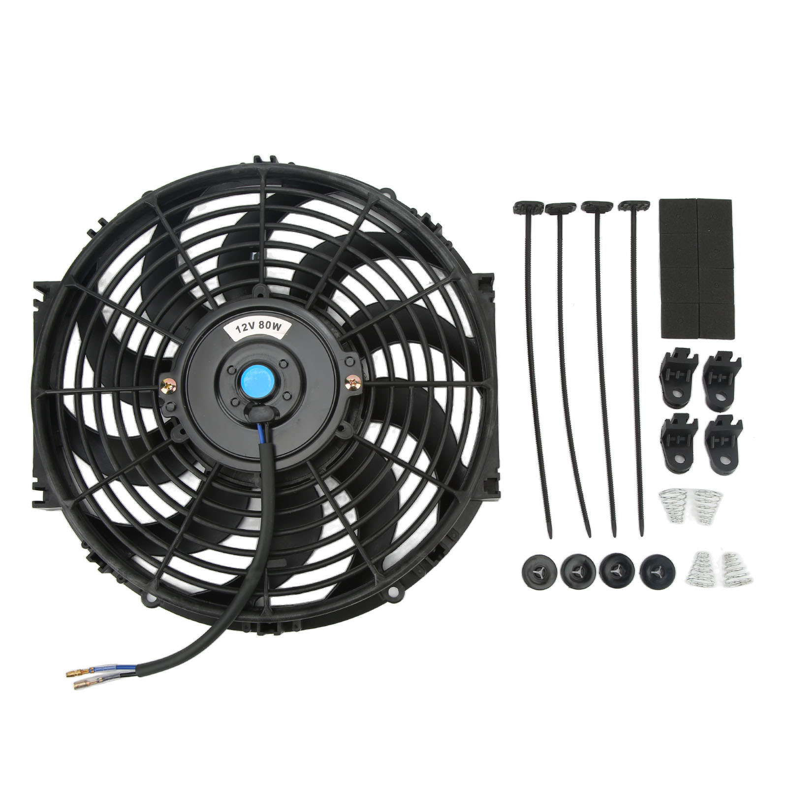 12v Elektrischer Kondensator-kühlerlüfter, Leiser Betrieb, Universell 12 Zoll Für Autos.