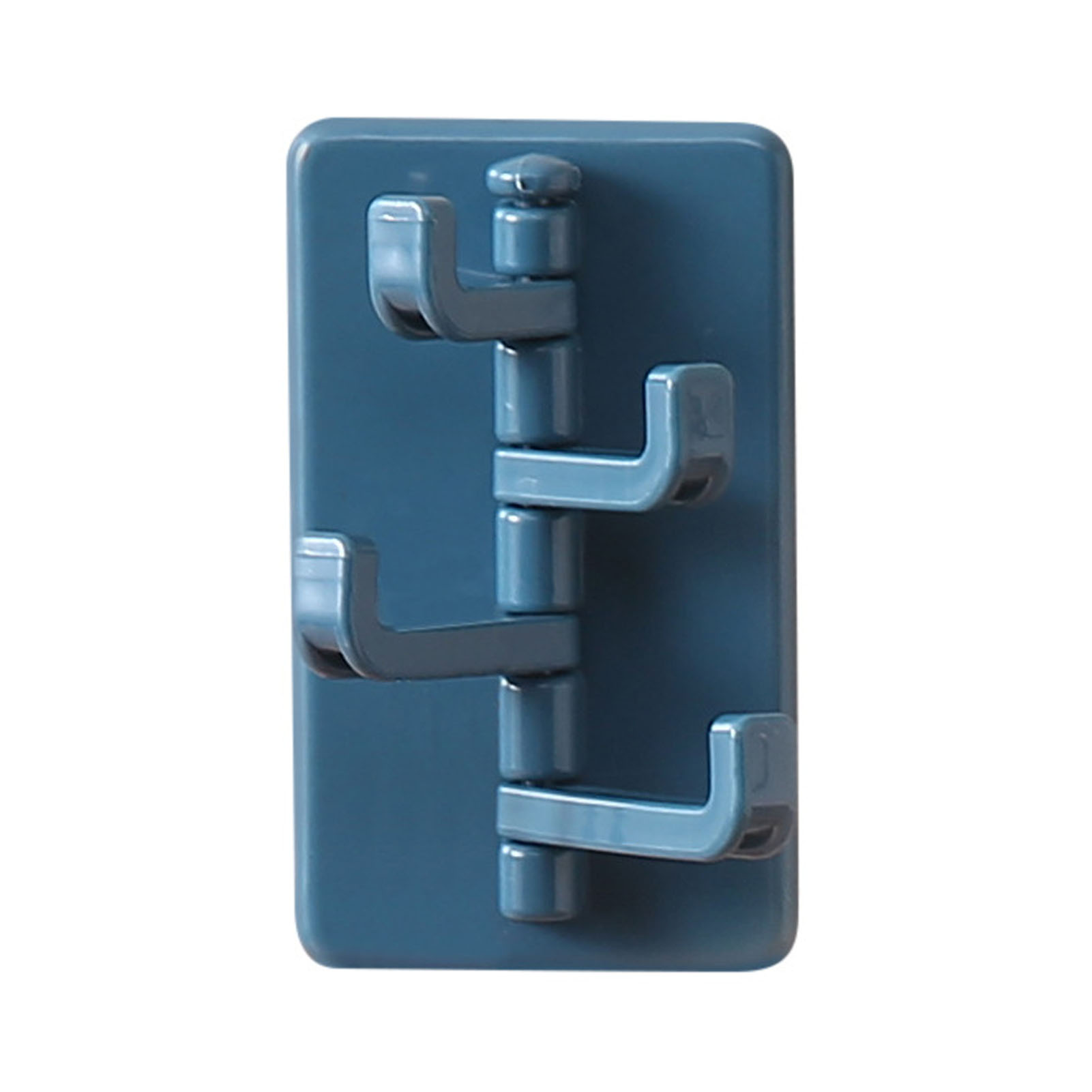 Glatter, Selbstklebender Drehhaken Zur Wandmontage Für Gürtel, Schals, Hüte, Regenschirme, Schmuck, Krawatten, Blau