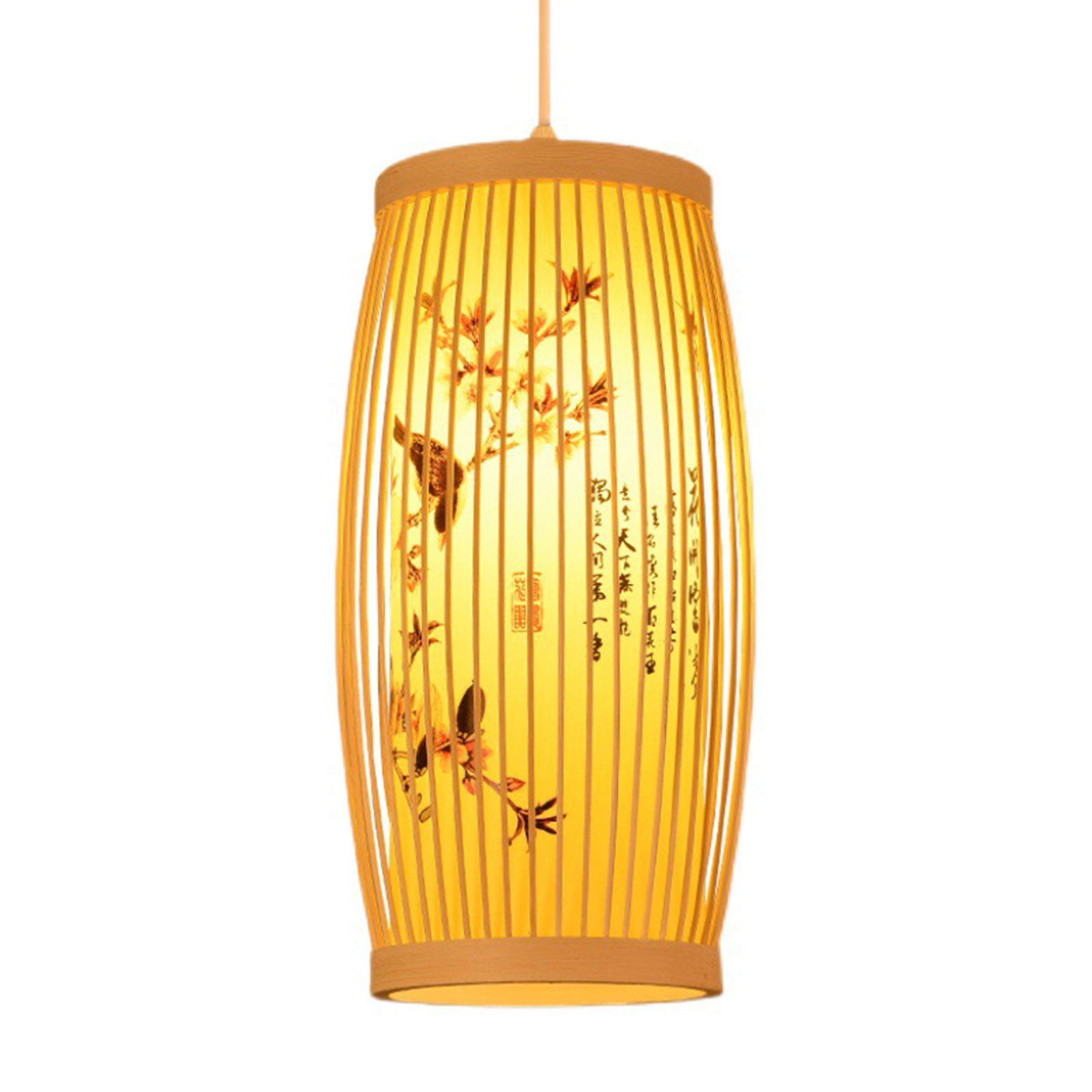 Gewebte Pendelleuchte Im Chinesischen Und Japanischen Stil, Retro-kronleuchter Aus Rattan, Lampenschirm Für Zuhause Und Restaurant.