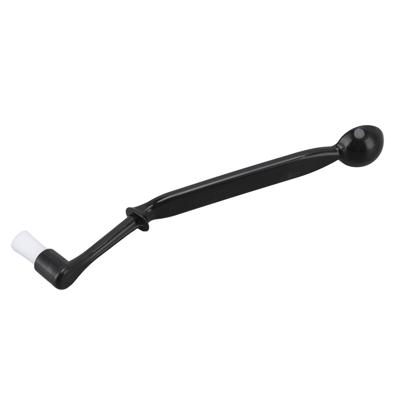 Kaffeemaschinen-reinigungsbürste, Nylon-reinigungswerkzeug Für Haushalt Und Küche, Schwarz Mit Löffel A0006 23 Cm