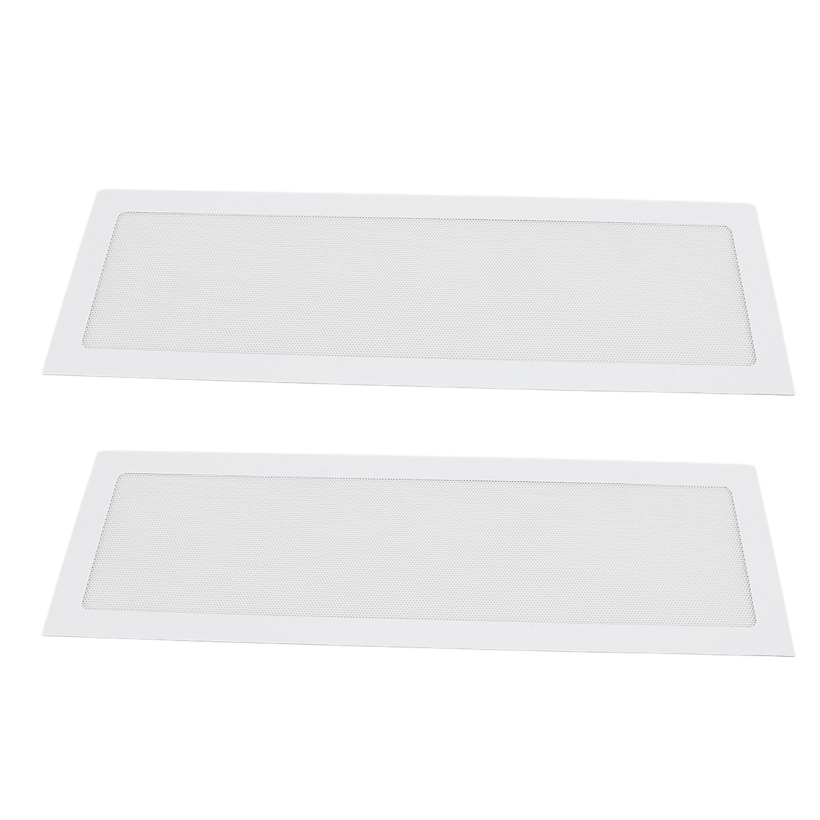 Pc-lüfter-staubfilter, Magnetrahmen, Feinmaschiges Pvc-gitter Für Netzteil-kühlkörper, 12 X 36 Cm, 2 Stück, Weiß.