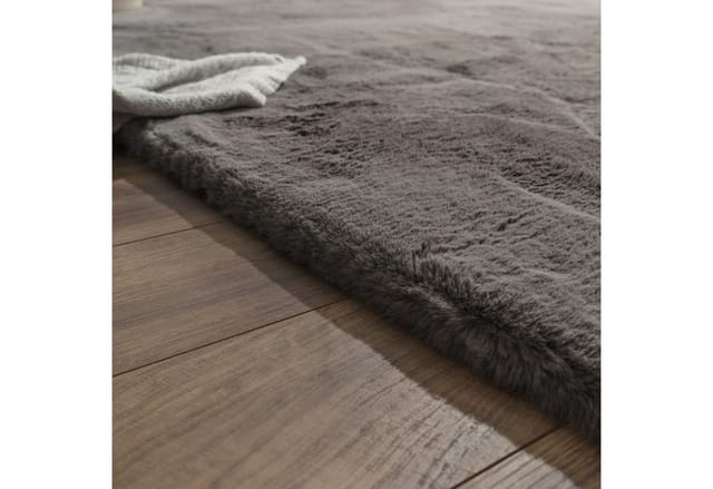 TT Home Teppich Diele, Esszimmer, Flur, Kinderzimmer, Schlafzimmer, Wohnzimmer, Rechteckig, Höhe: 39 mm, Wohnzimmer Hochflor Teppich Langflor Soft Kaninchenfell Fell Imitat We