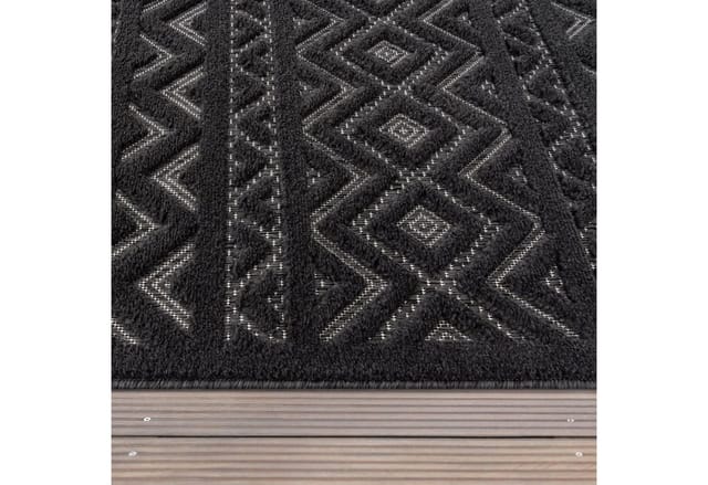 TT Home Teppich Diele, Esszimmer, Flur, Küche, Schlafzimmer, Wohnzimmer, Rund, Höhe: 14 mm, In-& Outdoor Teppich Esszimmer Wetterfest Balkon Unifarben 3D Boho Ska