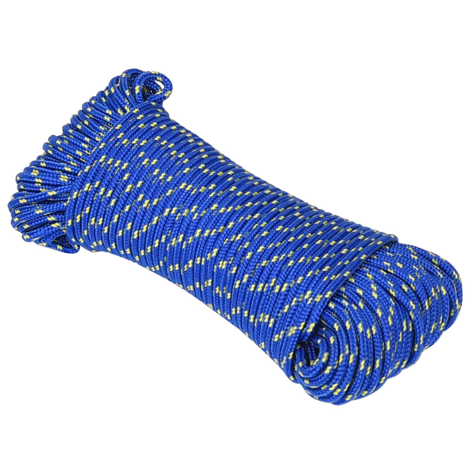 Mehrzweck-allzweckseil 3 Mm 25 M Blau Pp 67,5 Kg Max. Traglast Vidaxl