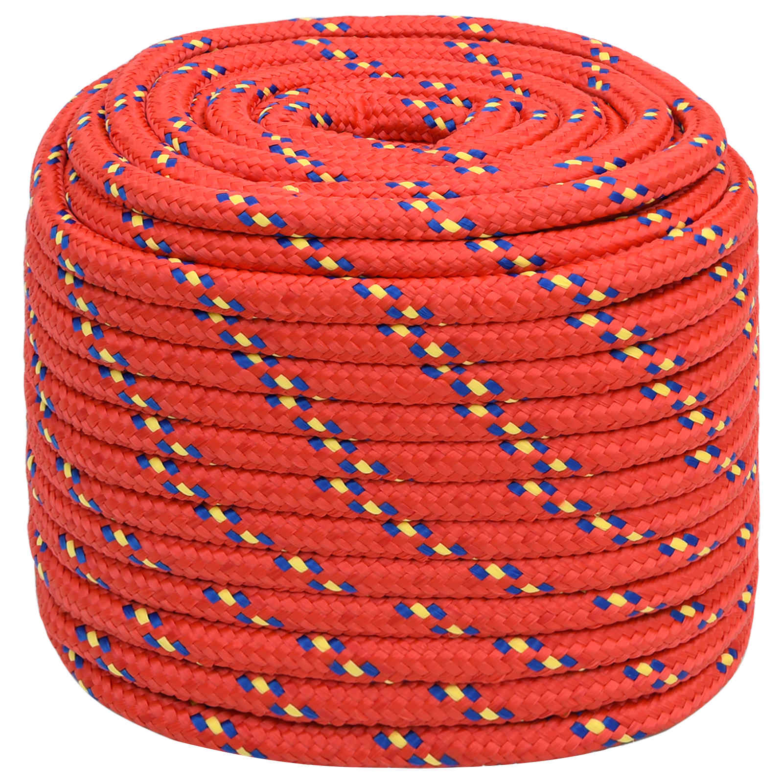 Mehrzweck-allzweckseil 16 Mm 25 M Rot Pp 1560 Kg Max. Traglast Vidaxl