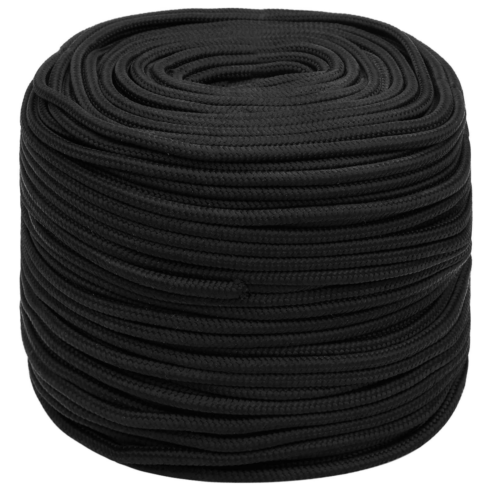 Mehrzweck-allzweckseil 6 Mm 250 M Schwarz Pp Vidaxl