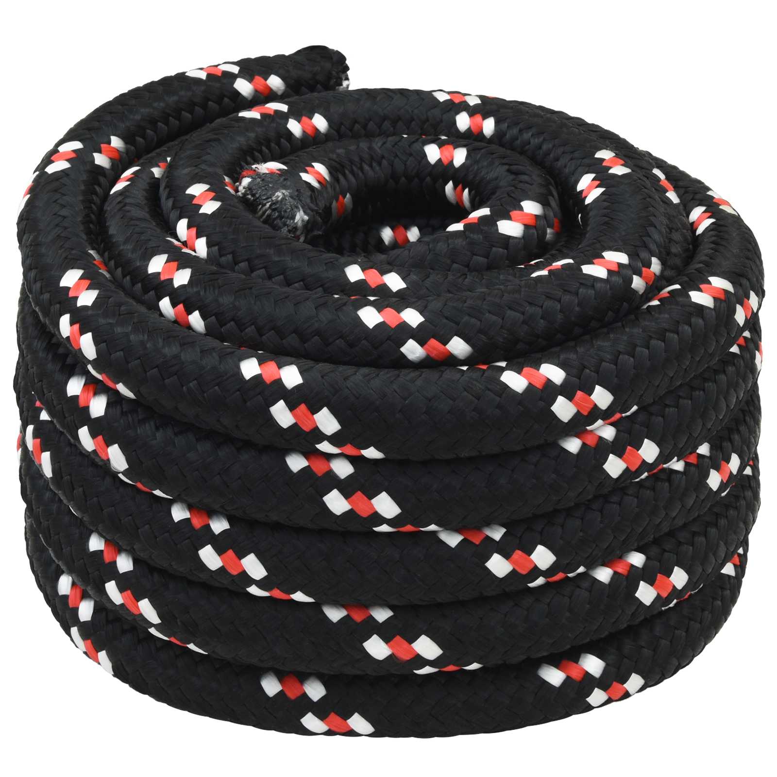 Mehrzweck-allzweckseil 40 Mm 5 M Schwarz Und Rot Pp Vidaxl