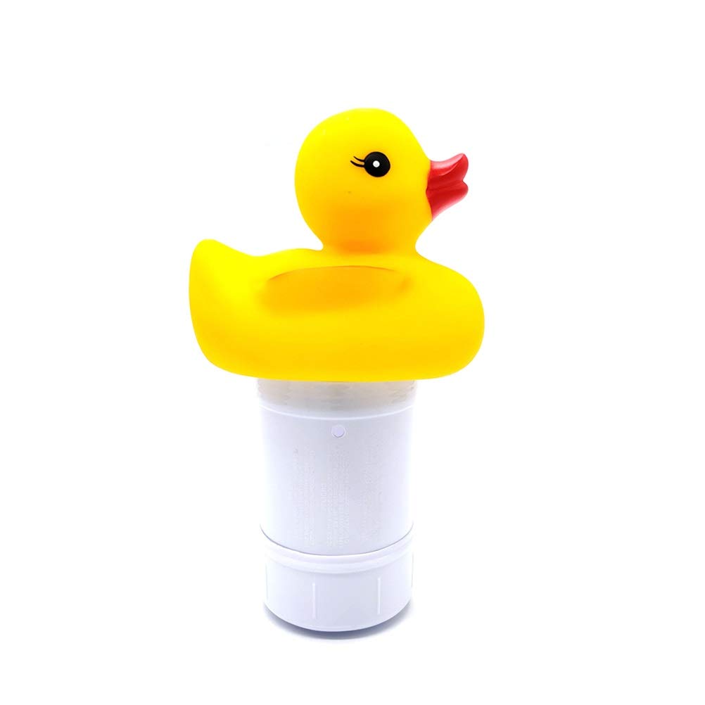 Schwimmender Chlorspender – Entenform – Automatisch – Für Pool / Whirlpool / Spa / Garten – Gelb