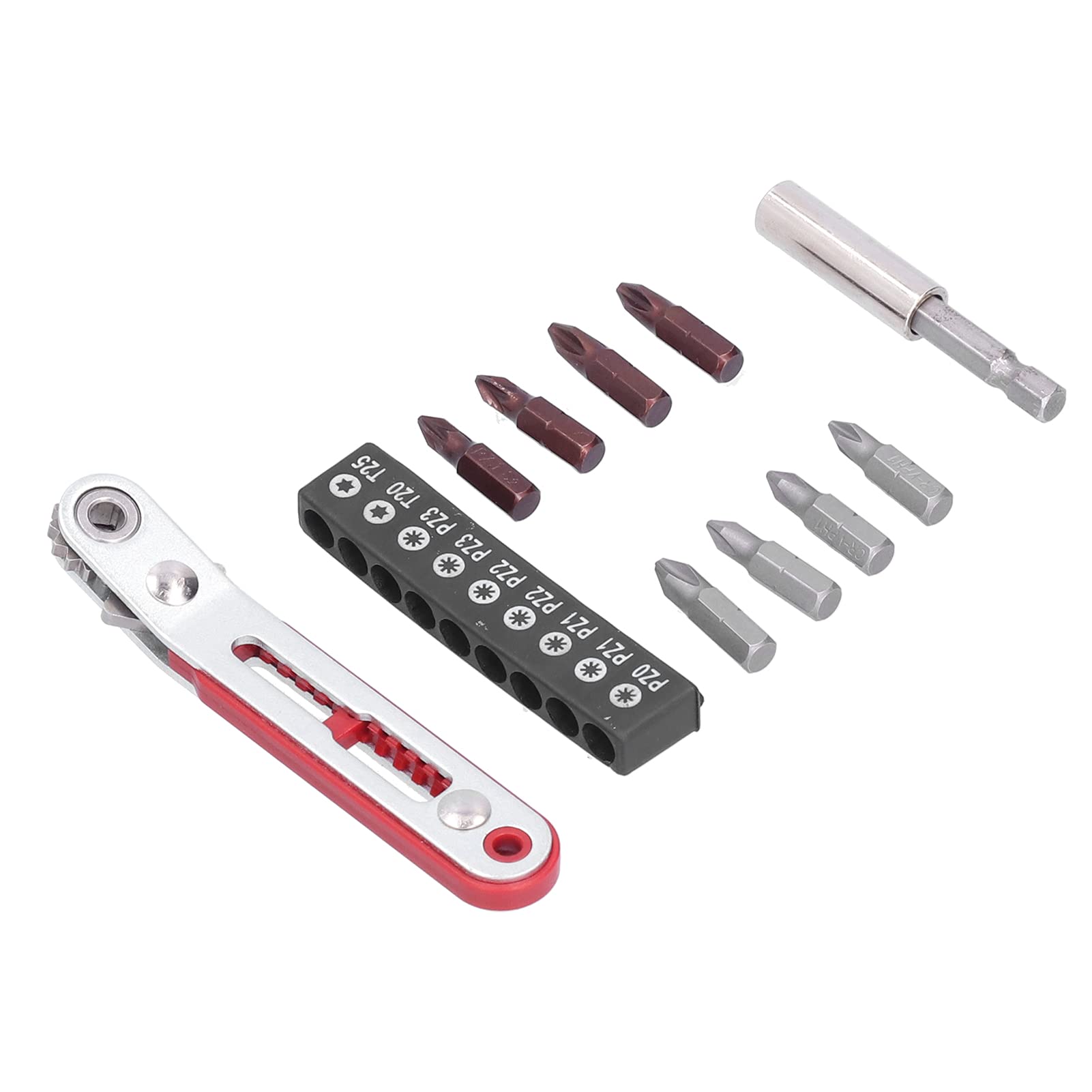 11-teiliges 1/4"-steckschlüssel-set – Ratschenschlüssel-bit-set – Mikroschlüssel – Schraubendreher-set