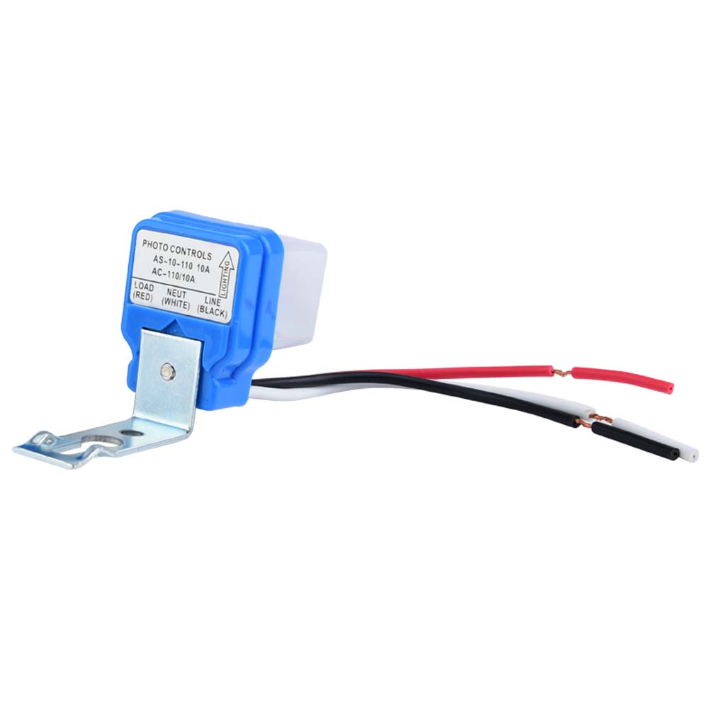 Automatischer Licht-ein/aus-controller, Außenlampenschalter, Straßenlichtschalter, Lichtsteuerungssensor, Ac 12v/24v/110v/220v 10a (110v).