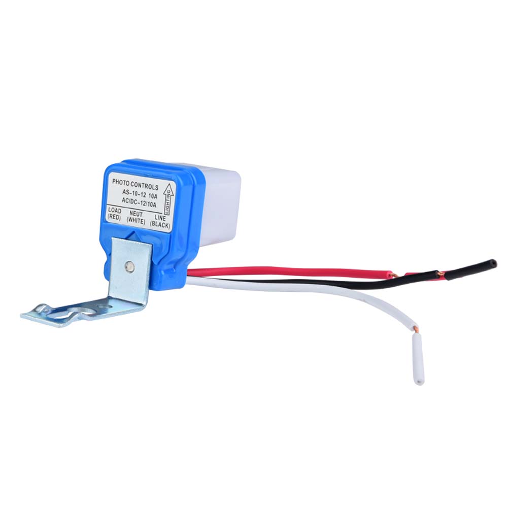 Automatischer Straßenlichtschalter Mit Intelligentem Fotoelektrischem Sensor Und Einstellbarer Fotozelle, Netzteil 12 V/24 V/110 V, 10 A (12 V). Automatischer Schalter Zur Lichtsteuerung Über Einen Se