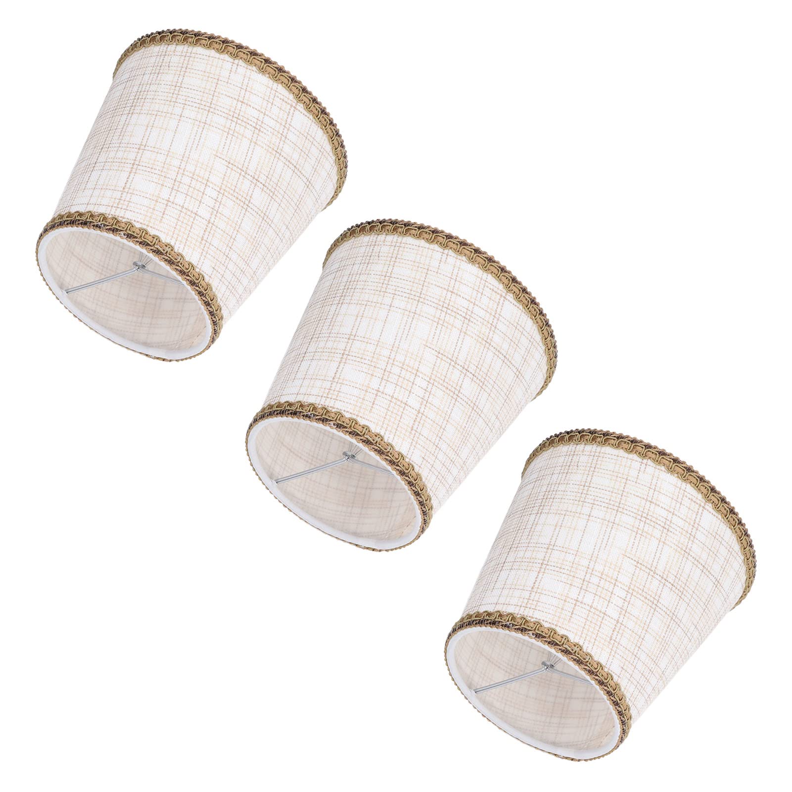 Set Kleiner Lampenschirme – Hochwertiger Stoff – Sehr Strapazierfähig – Vielseitig Einsetzbar – Exquisites Design – Schlafzimmer / Hotel / Zuhause