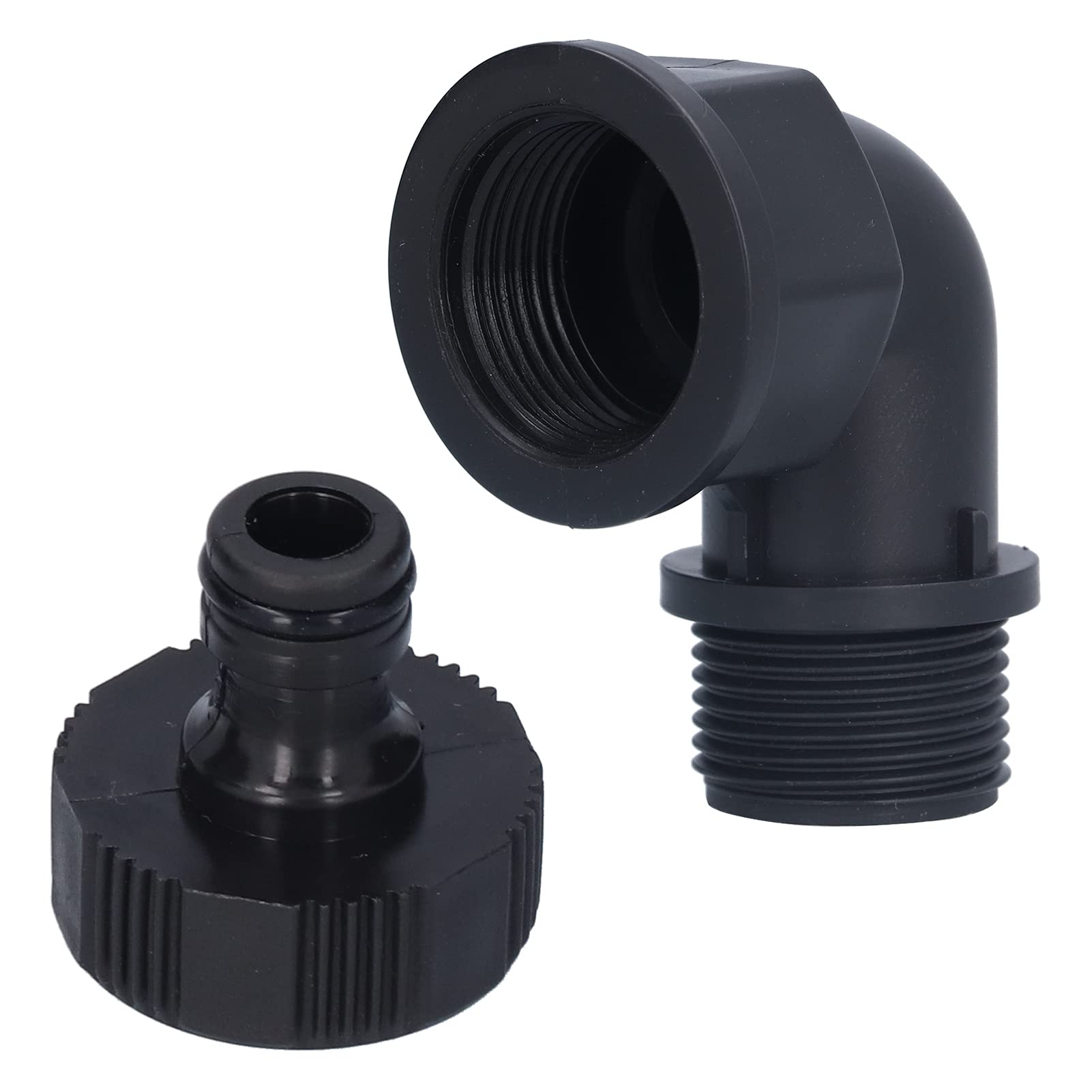 Set Mit 2 Winkelverbindern – Hochleistungs-schlauchadapter – G1-innengewinde + Außengewinde – Gartenanschluss