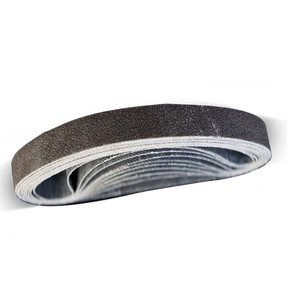 Konvolut Von 20 Schleifbändern 520 X 20 Mm – Körnung 120 – Schleifpapierrollen – Entgraten – Bandschleifer