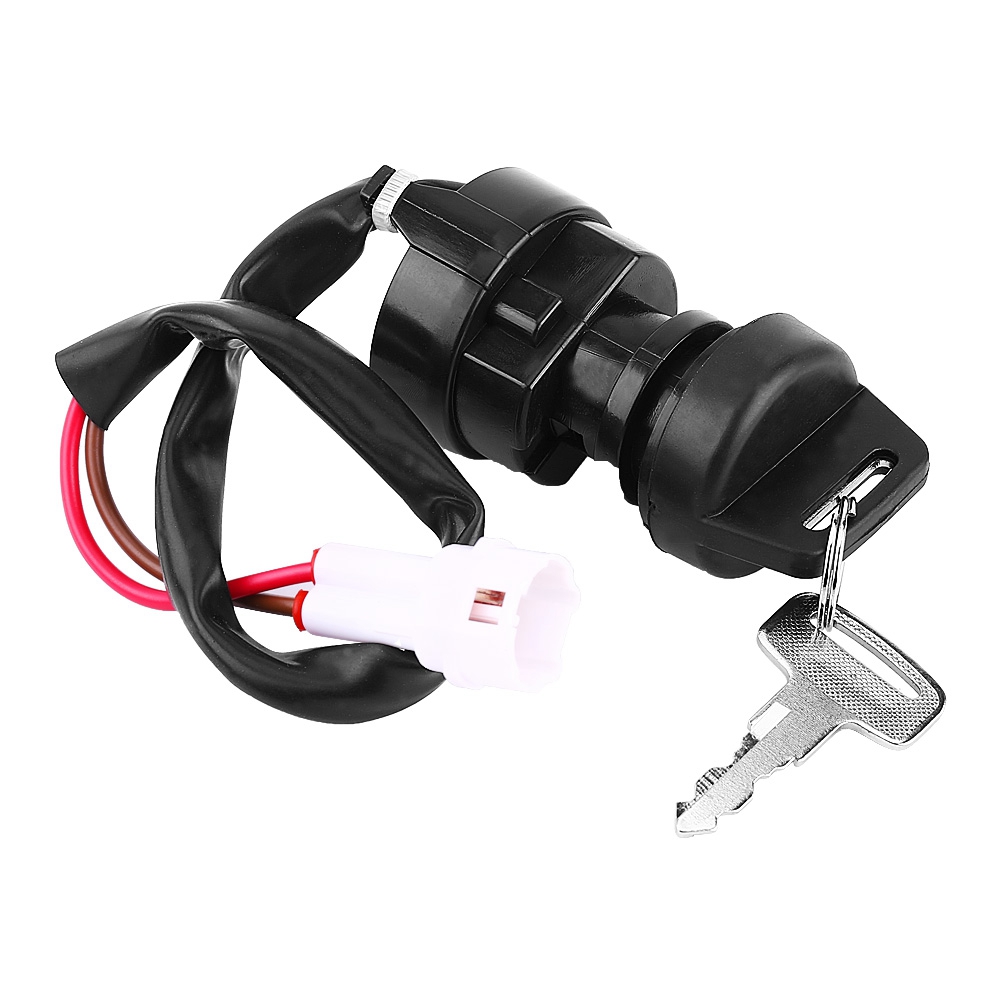Interrupteur À Clé Contact Moto Et Atv 2 Broches Pour Yamaha Yfm 350 Bruin 660r 700r Raptor