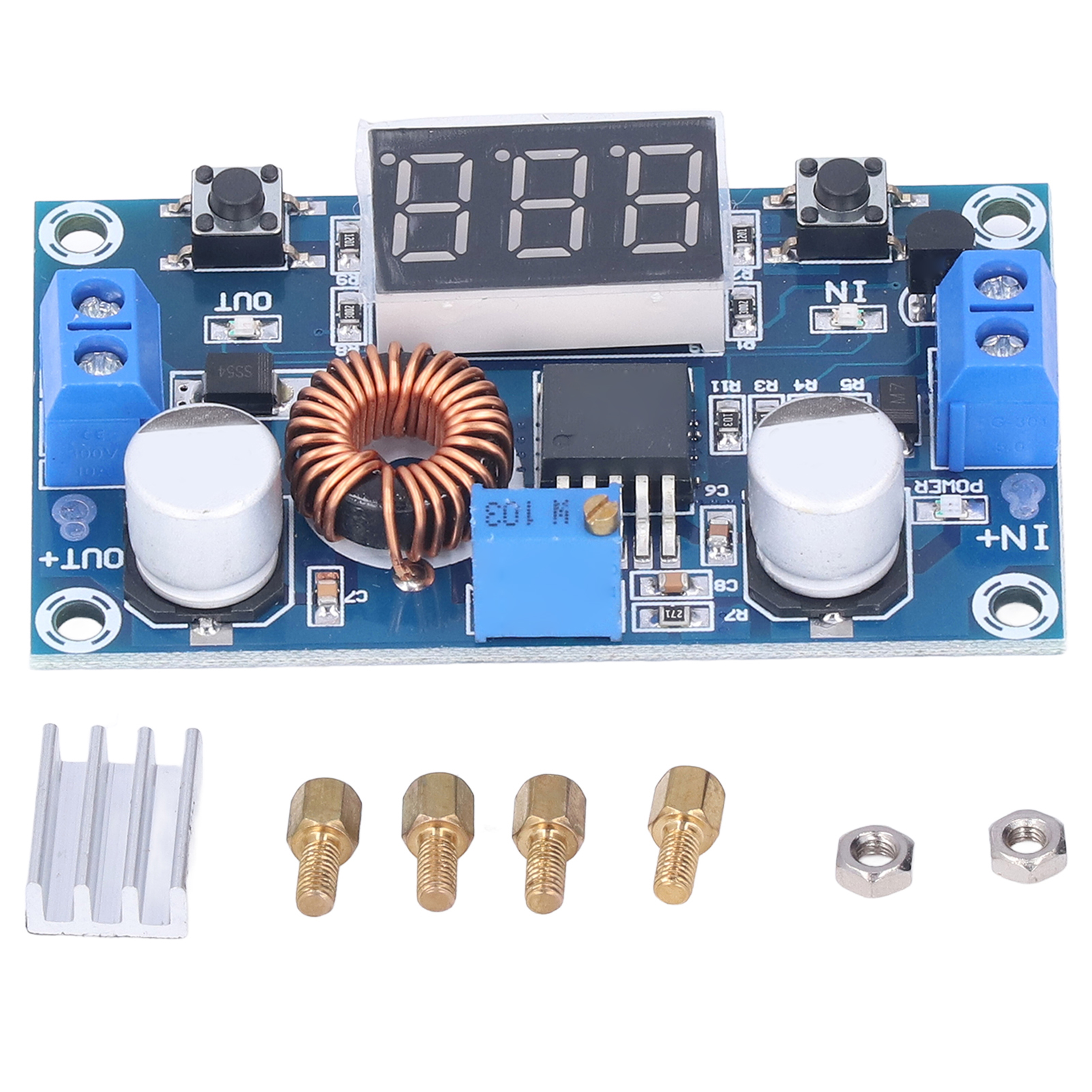 Module Abaisseur Buck Cc-cc Haute Puissance 5a/75w Xl4015 Avec Affichage Tension Réglable