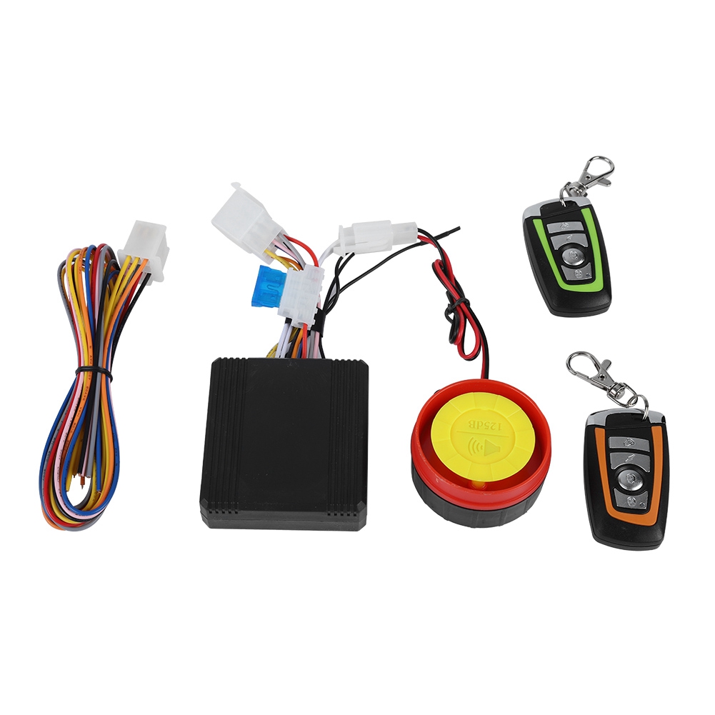 Système Alarme Antivol Moto Avertissement Clignotant Stable Contrôle Poussée Moteur 125db