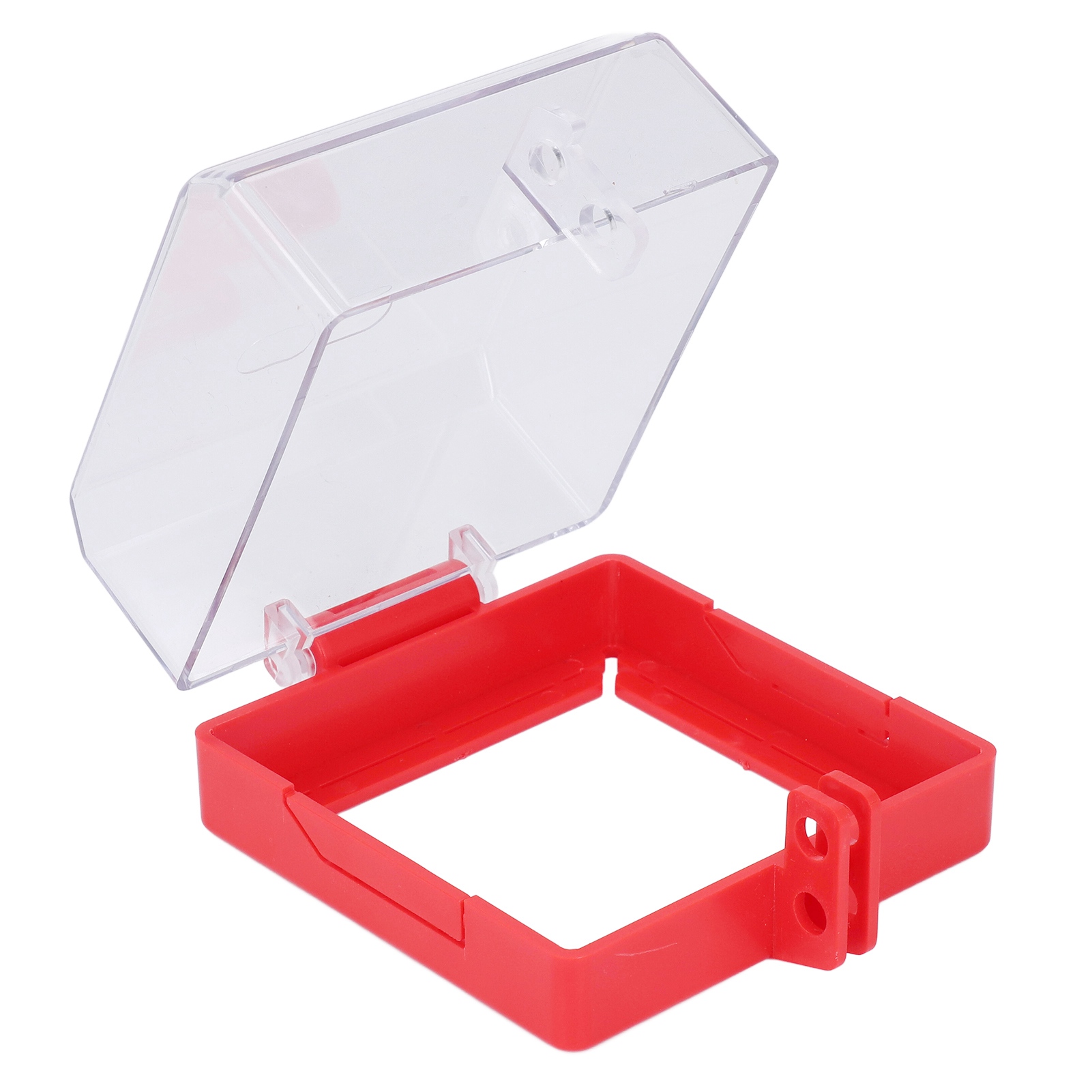 Couvercle Bouton Arrêt Urgence, Protecteur Verrouillage Commutateur Avec Boîtier Transparent 105x105x63mm