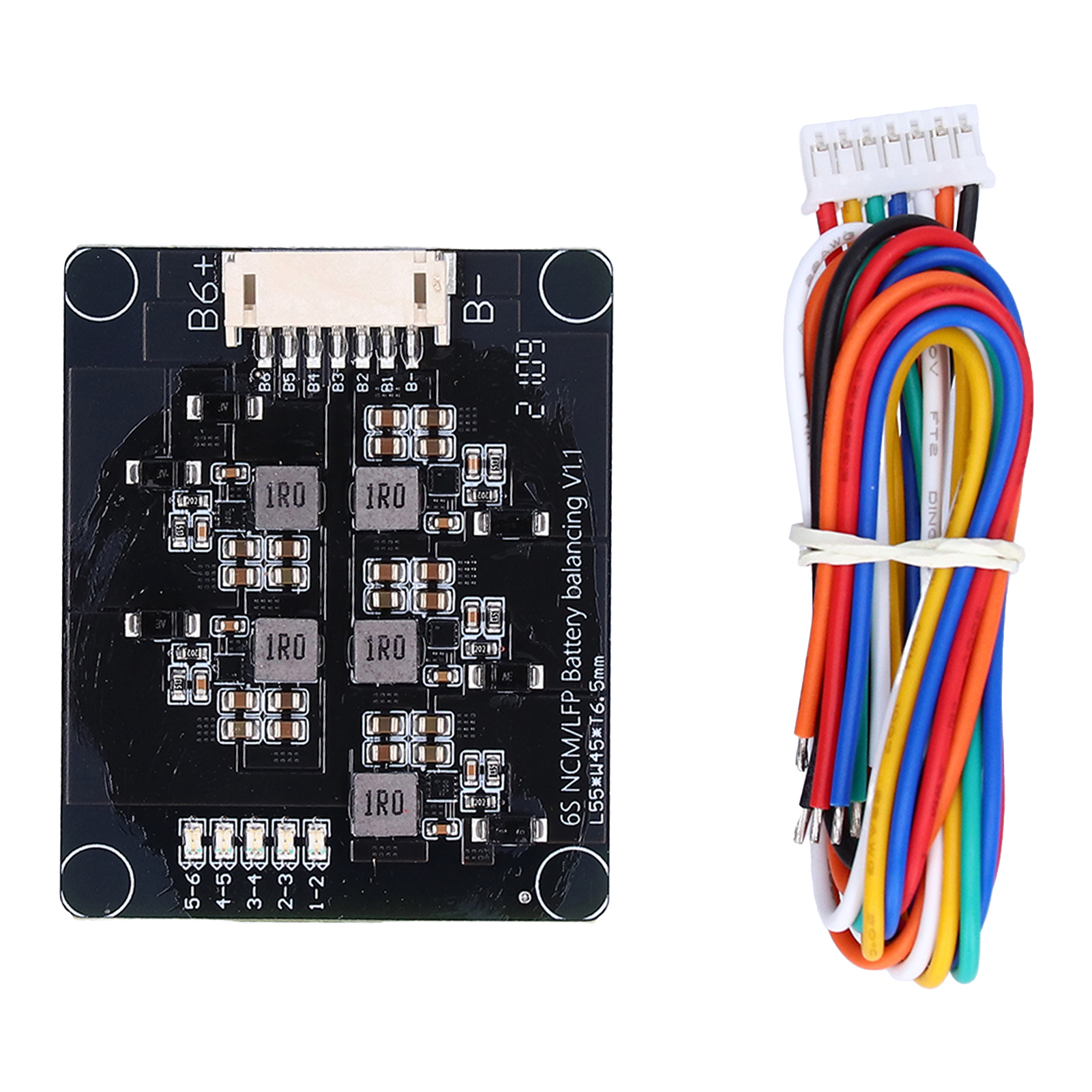 Carte Transfert Énergie Inductance, Module Équilibre Égaliseur Actif Batterie Lithium 2.0v-4.5v 1.2a 6s