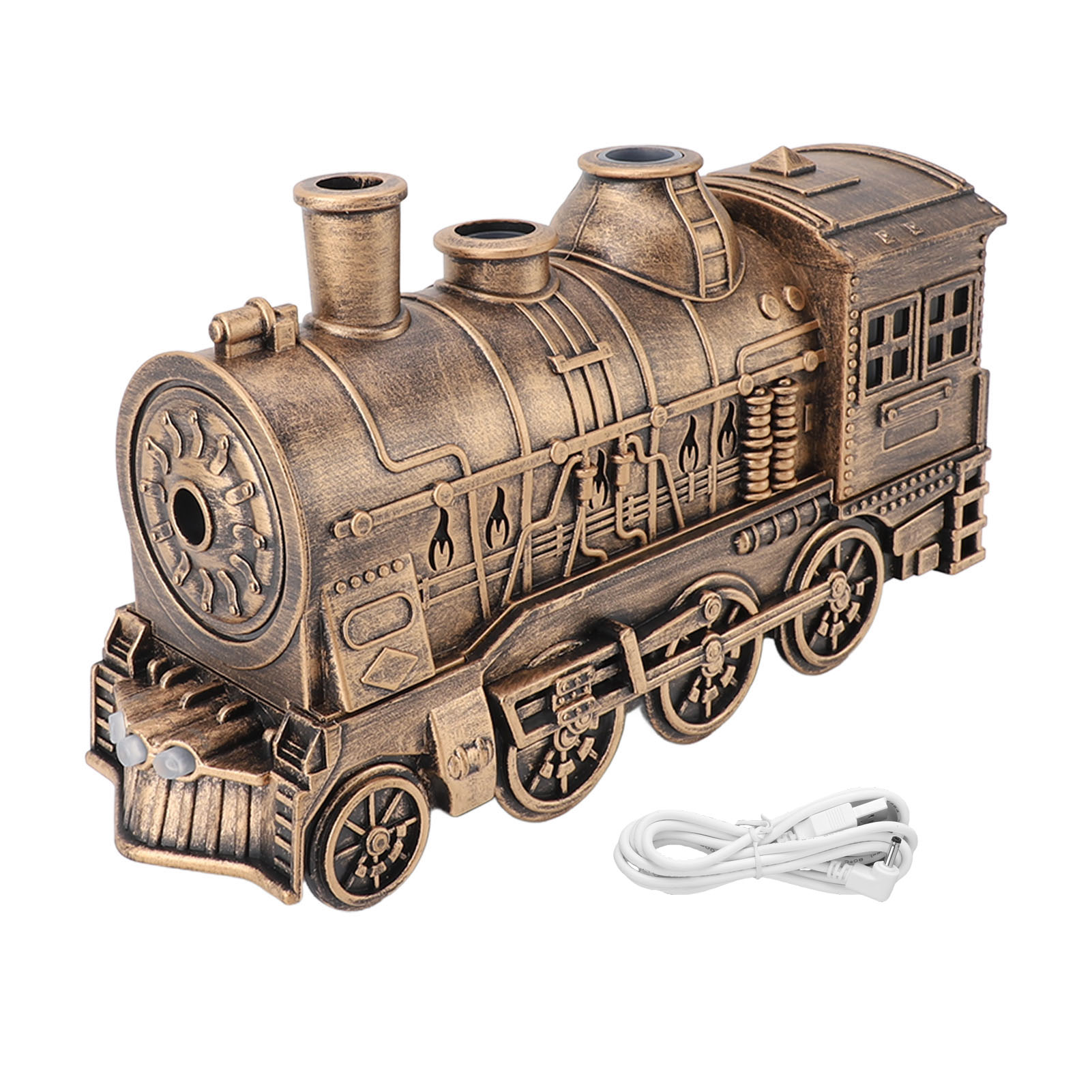 Humidificateur Forme Train Double Sortie Brume Fraîche Pour Chambre Et Bureau 300ml