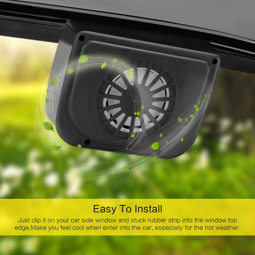 Ventilateur Échappement Voiture Énergie Solaire 600 Tr/min, Ventilation Et Refroidissement Temps Chaud