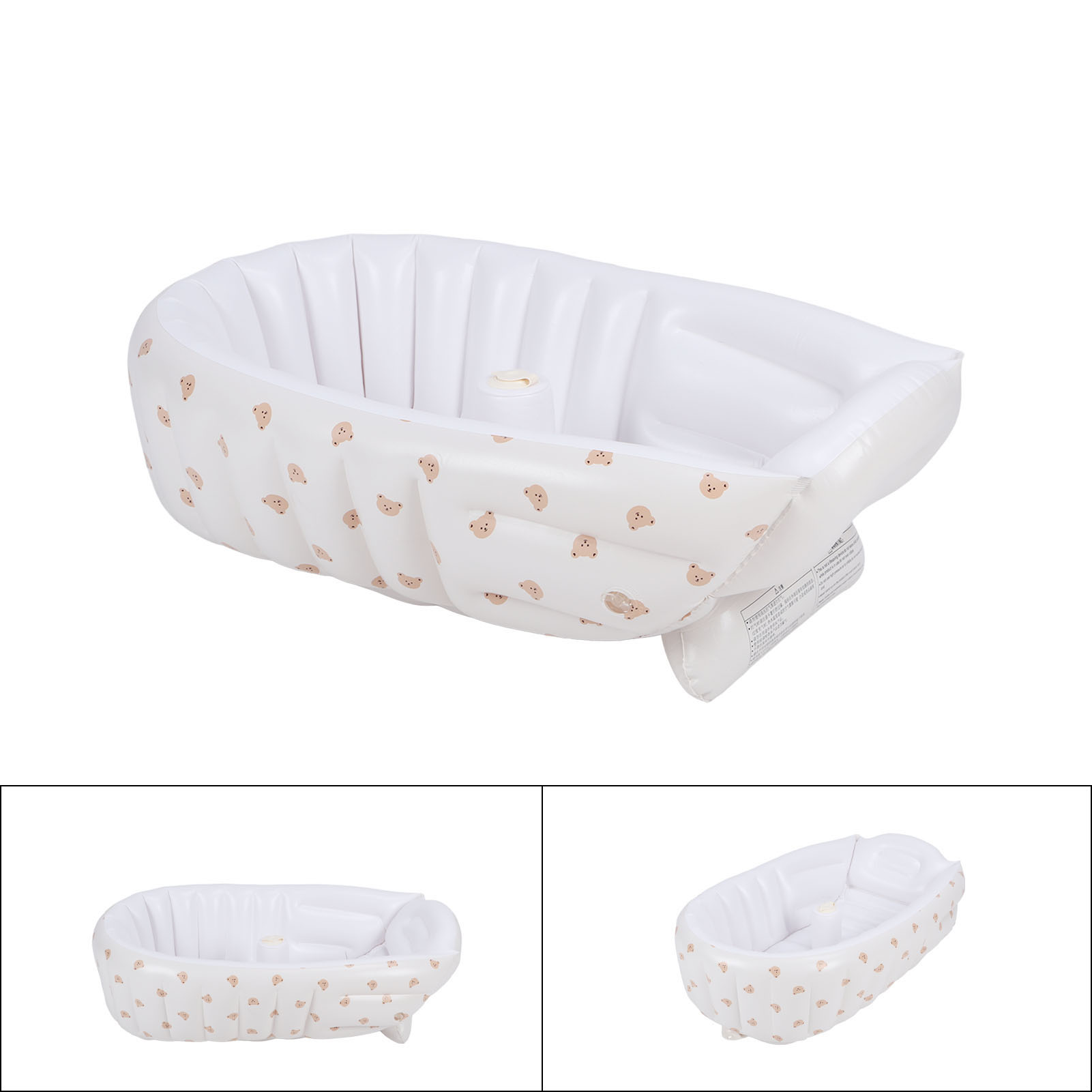 Aufblasbare Babybadewanne, Faltbare Babybadewanne, Tragbarer Duschsitz Mit Integrierter Luftpumpe, Typ C