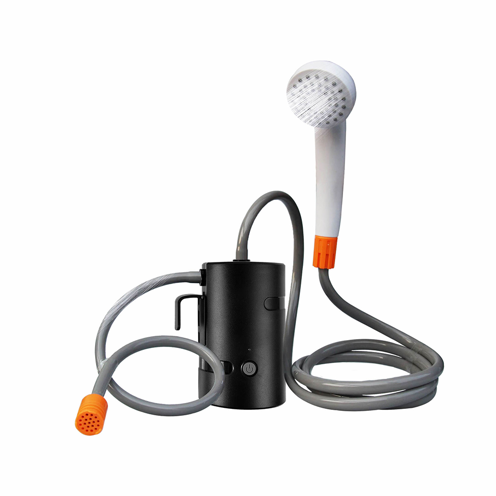 Tragbares Outdoor-duschset Mit Wiederaufladbarer Usb-pumpe Für Camping, Wandern Und Reisen.
